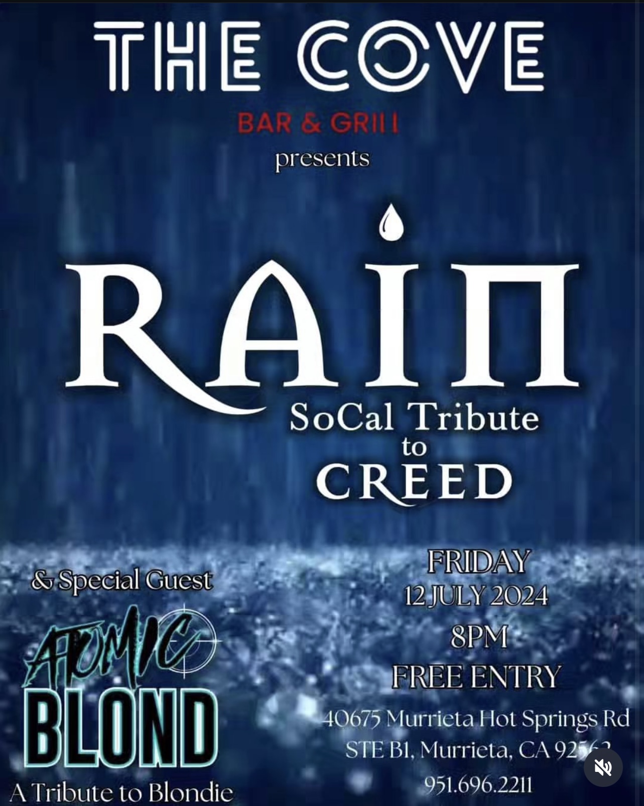 Atomic Blond and Rain SoCal Tribute to Creed